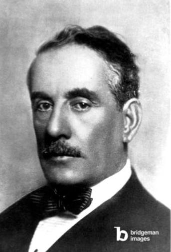 Portrait of Italian composer Giacomo Puccini