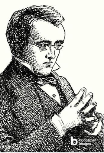 Litho of William Wilkie Collins