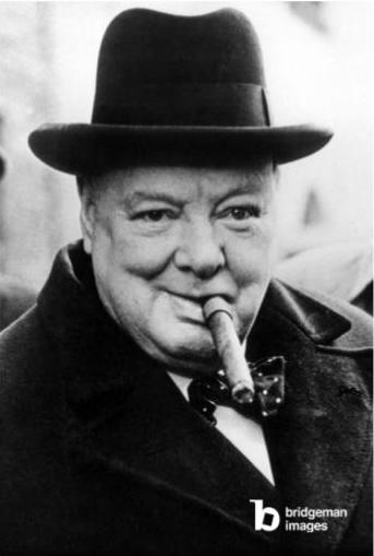 English Prime Minister Winston Churchill 