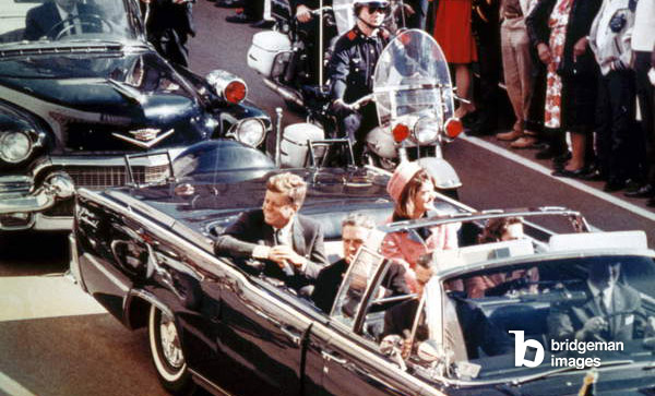John F Kennedy and Jackie Kennedy in November 22, 1963