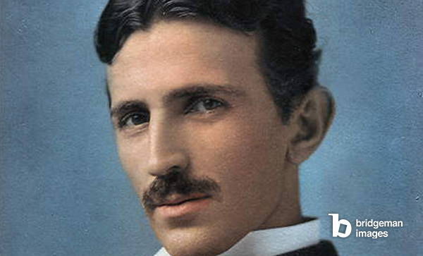 Portrait of Nikola Tesla, 1890, Napoleon Sarony
