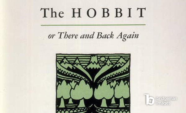  THE HOBBIT-Title page for a 1966 American edition, by J.R.R. Tolkien, published in 1937