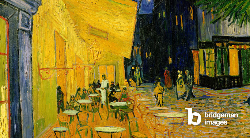 Detail from Café Terrace at Night by Vincent Van Gogh