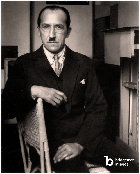 Portrait assis de Piet Mondrian