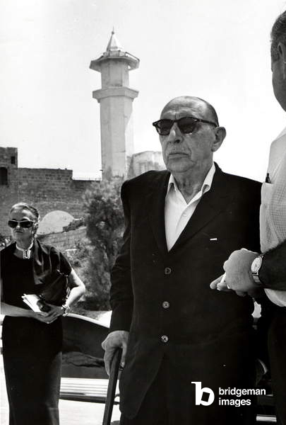 Image d'Igor Stravinsky à Jaffa, au début des années 1960