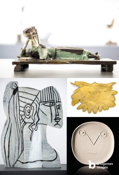 Montage de sculptures et d'objets de Pablo Picasso