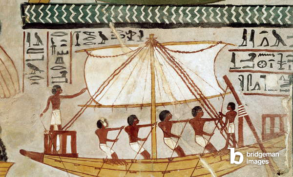 Image d'antiquité égyptienne : Fresque de la tombe de Sennefer