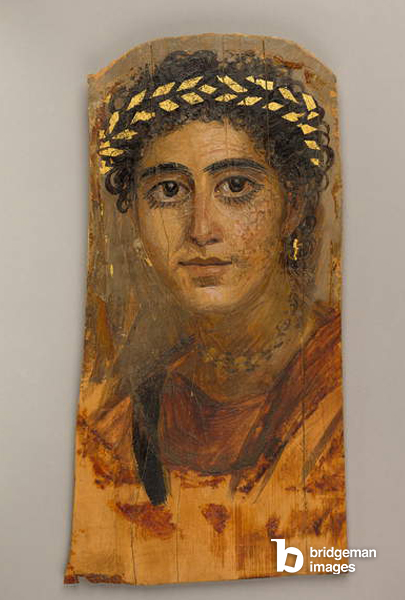 Image de Portrait d'une jeune femme en rouge, 90-120 ap. J.-C.