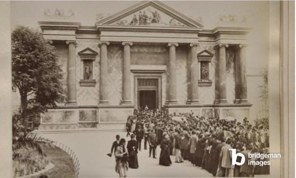 Entrance to the Venice Biennale, from Isabella Gardner's travel scrapbook, photograph by American Photographer 19th century held at Isabella Stewart Gardner Museum