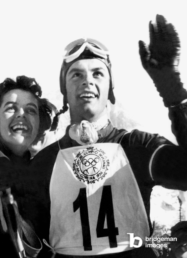 sciatore toni sailer olimpiadi cortina 1956 sport atleta