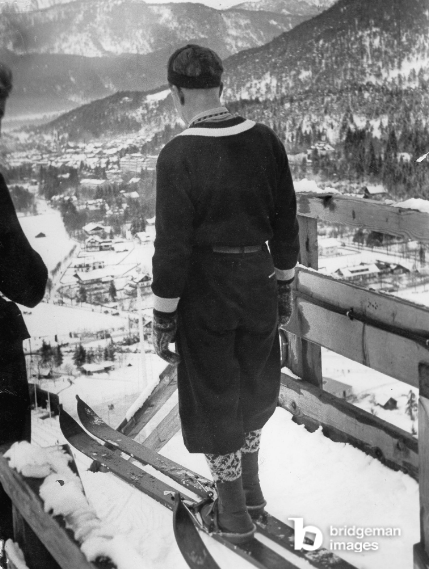 salto con gli sci sport invernale olimpiadi 1936 atleta