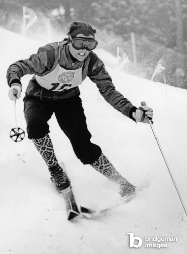 slalom gigante atleta olimpiadi cortina 1956 sport invernali italia