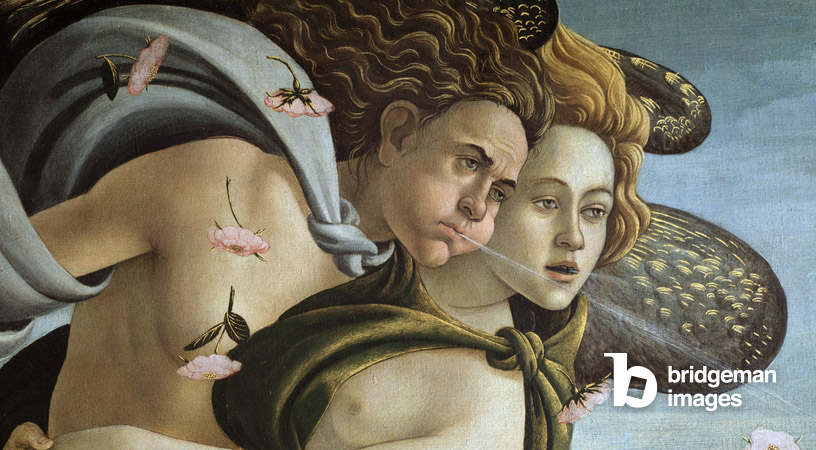 Details on the Birth of Venus Painting by Sandro Botticelli