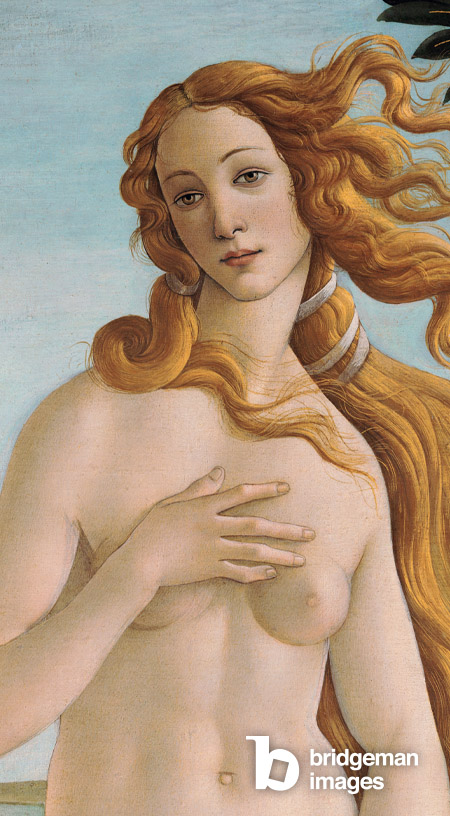 Details fron the Birth of Venus Painting by Sandro Botticelli