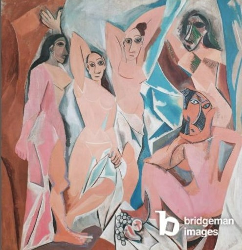 picasso demoiselles davignon 1907 cubismo