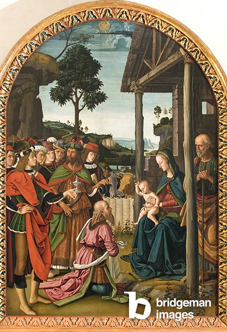 Adorazione dei Re Magi, Pietro Vannucci detto Perugino (c.1445-1523) / Galleria Nazionale dell'Umbria / Bridgeman Images