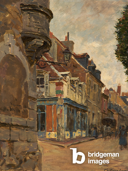 Chateaudun, Street Scene, 1901 (oil on board), Stanhope Alexander Forbes (1857-1947) / The Whitworth, The University of Manchester / © Estate of Alexander Stanhope Forbes. All rights reserved 2022 / Bridgeman Images
