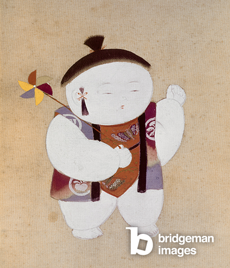 Gosho Ningyo (Court Doll: Boy), late 19th century (colour on silk), Japanese School, (19th century) / Seattle Art Museum, Seattle, USA / Bridgeman Images
