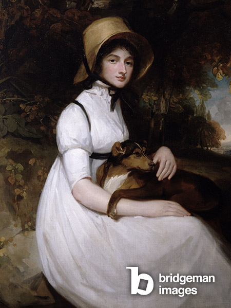 Henrietta Le Clerc (oil on canvas), George Romney,  (1734-1802) Martin Archer & Shee,(1769-1850) / The Trustees of the Goodwood Collection / Bridgeman Images