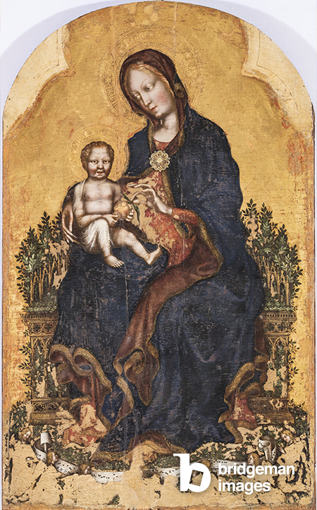 Madonna in trono con Bambino e angeli, Gentile da Fabriano (c.1370-1427) / Galleria Nazionale dell'Umbria / Bridgeman Images