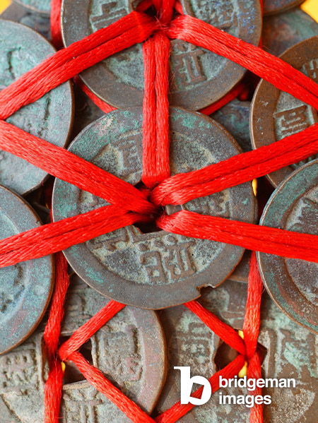 Old coins, Beijing, China / Godong / Bridgeman Images