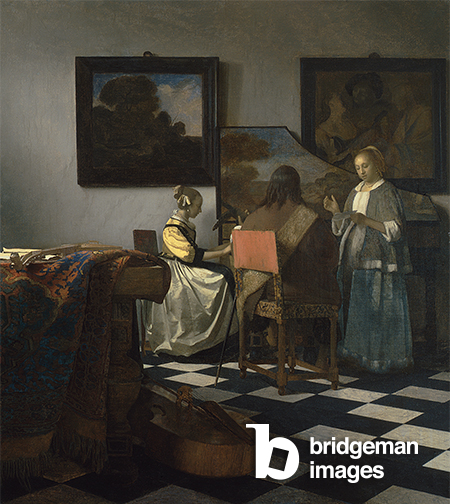 The Concert, c.1658-60 (oil on canvas), Jan (Johannes) Vermeer (1632-75) / Isabella Stewart Gardner Museum, Boston, MA, USA / © Isabella Stewart Gardner Museum / Bridgeman Images