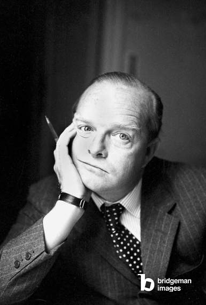 Truman Capote à Milan, Italie, 24 fevrier 1966 (n/b photo) / Farabola / Bridgeman Images