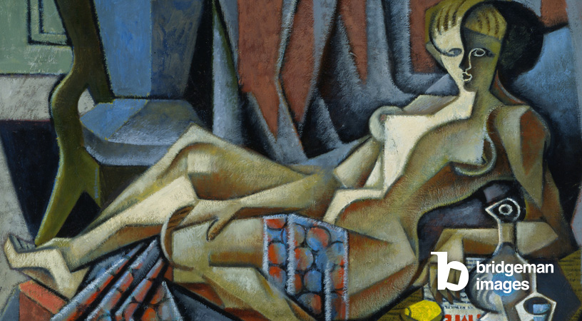 Femme aux raisins, vers 1916-17 (huile sur toile) par Jean Metzinger 