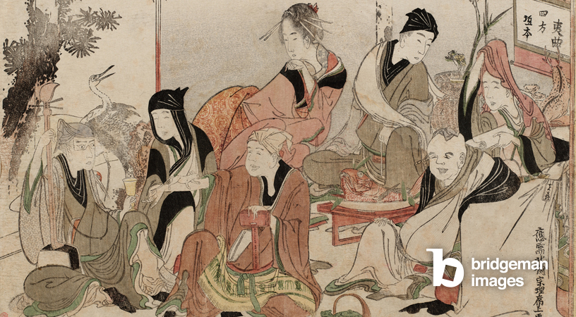 Party Charades of the Seven Gods of Good Fortune, (1790-1849), Hokusai Katsushika (1760-1849) / Museum of Fine Arts, Boston, Massachusetts, USA / Photography © 2023 Museum of Fine Arts, Boston. All rights reserved. / Bridgeman Images