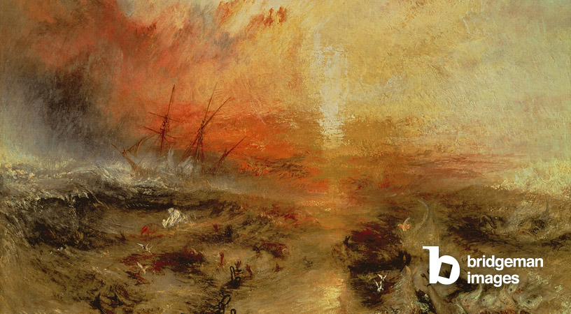 Nave negriera (schiavisti che gettano in mare i morti e i moribondi, arrivo del tifone) 1840 Turner