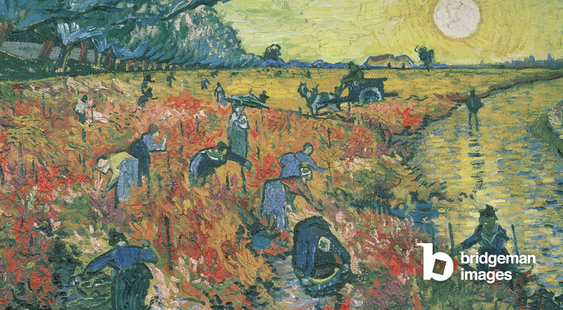 Vignes rouges à Arles par Vincent Van Gogh