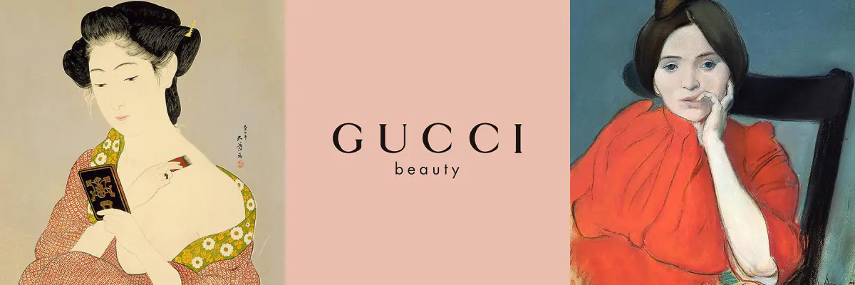 Gucci Beauty Instagram campagna con immagini Bridgeman Images