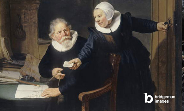 Portrait of Jan Rijcksen and his wife, Griet Jans (The Shipbuilder and his Wife) 1633 (oil on canvas)