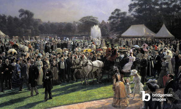 The Queen's Garden Party, 28 June 1897, c.1897-1900 (oil on canvas) © Royal Collection / Royal Collection Trust © Her Majesty Queen Elizabeth II, 2022 / Bridgeman Images