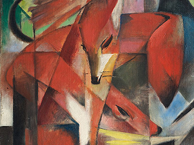 The foxes by Franz Marc