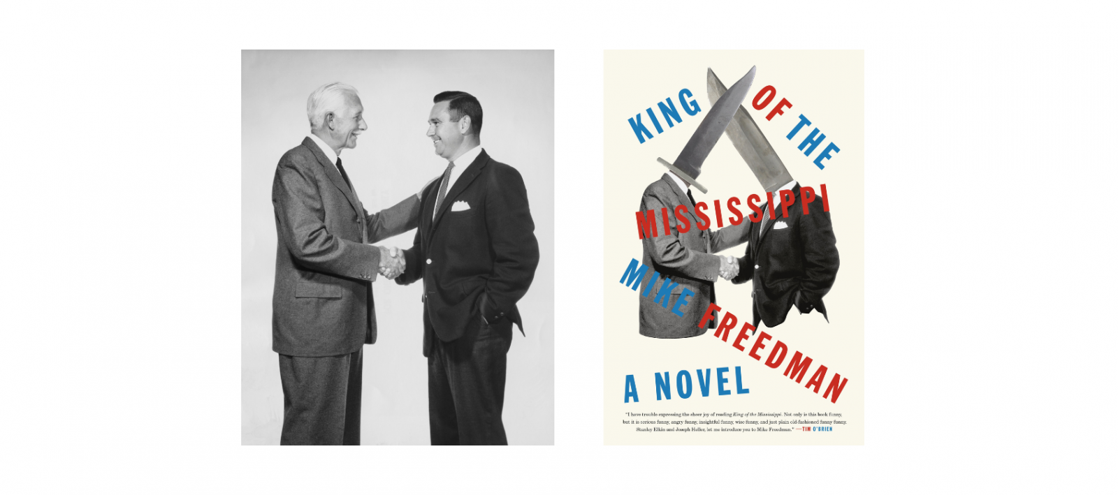 King of the Mississippi: Two businessmen shaking hands / Bridgeman Images, 