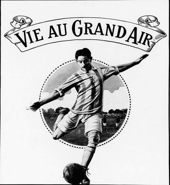 Footballer - in “La Vie au Grand Air”, March 1914, Unknown Artist / Private Collection / Photo © Leonard de Selva / Bridgeman Images