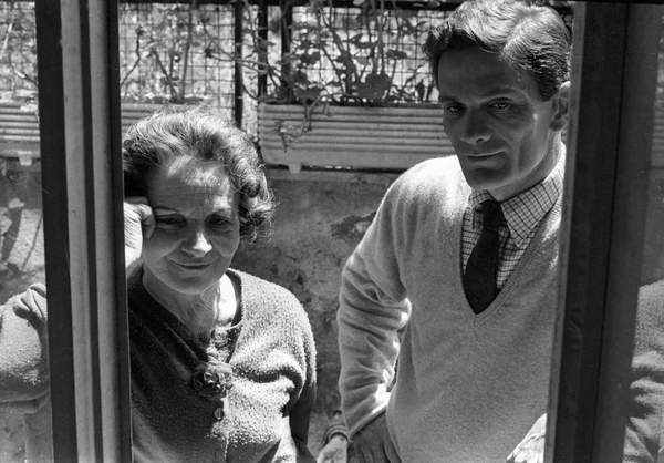 1963. Pier Paolo Pasolini with his mother at their home. Photo La Verde. ©Agf/Leemage / Bridgeman Images