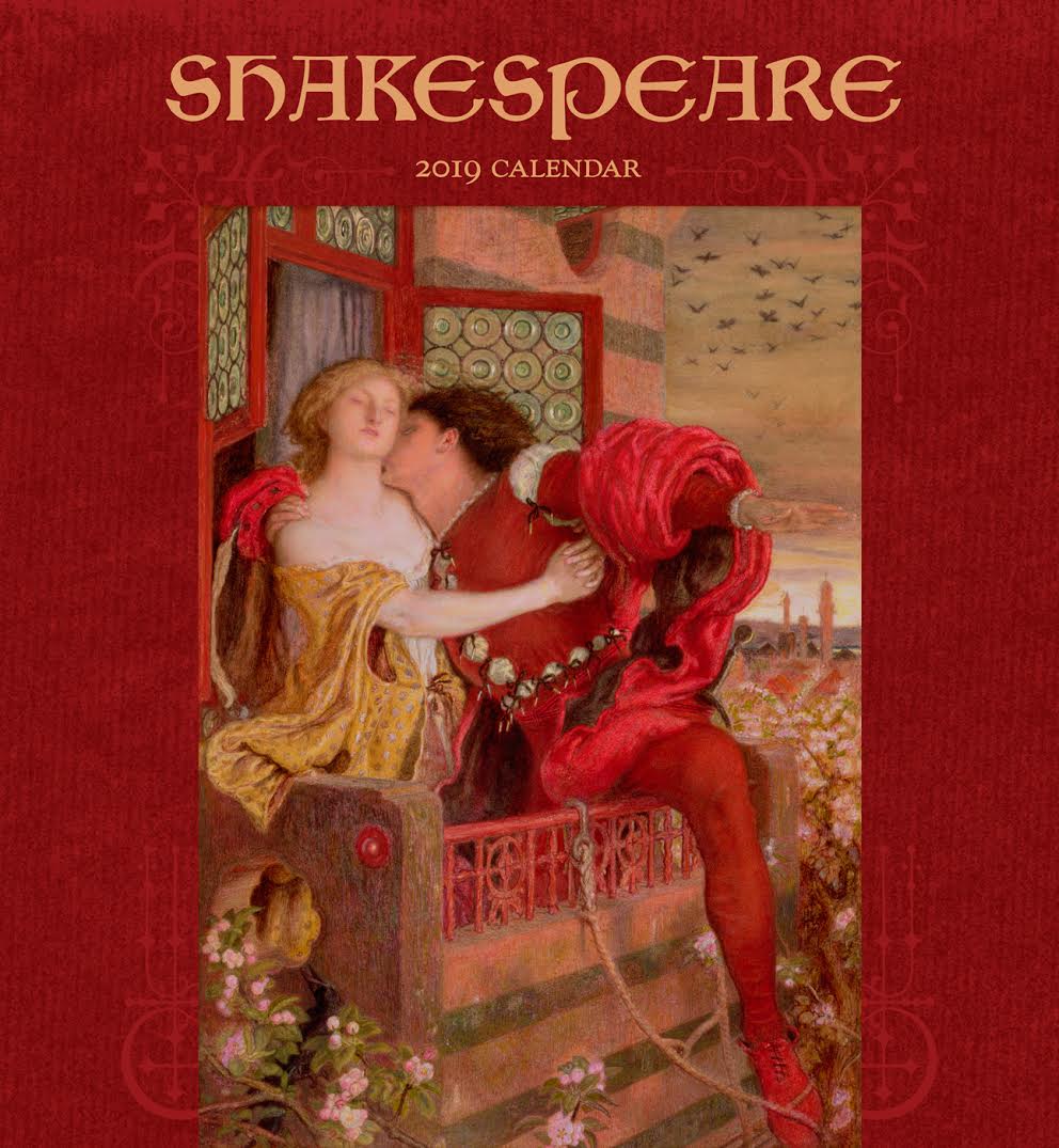 image of the Pomegranate calendar 2019 dedicated to Shakespeare