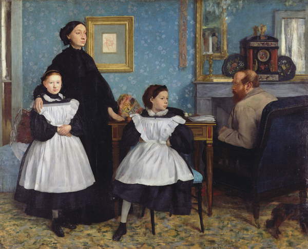 The Bellelli Family, 1858-67 (oil on canvas) Edgar Degas (1834-1917) / Musee d'Orsay, Paris, France / Bridgeman Images