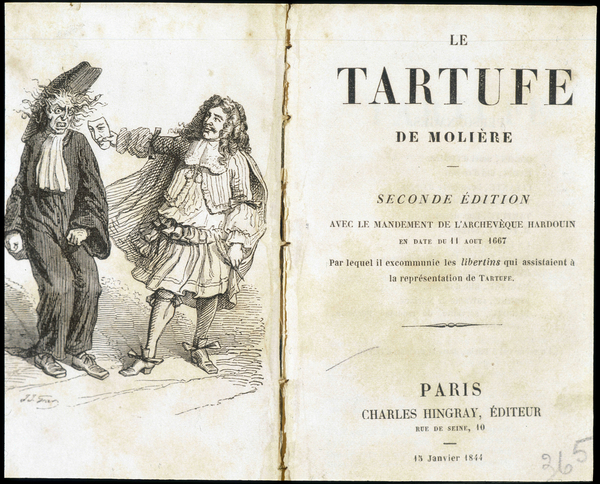 Frontespizio del "Tartuffo"" (Tartufe) di Molière/ Foto Leonard de Selva/ Bridgeman Images