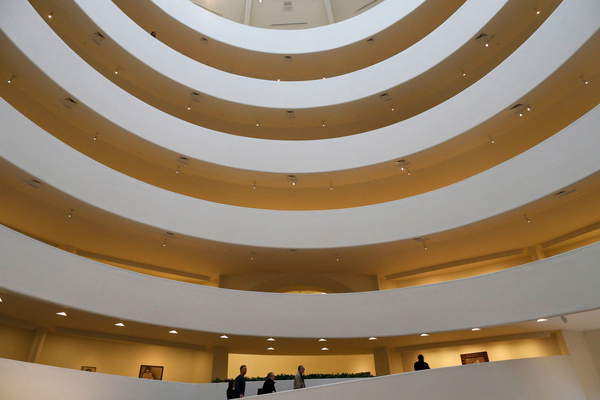 Interior of the Guggenheim Museum - Fith Avenue - New York, United States / Godong / Bridgeman Images