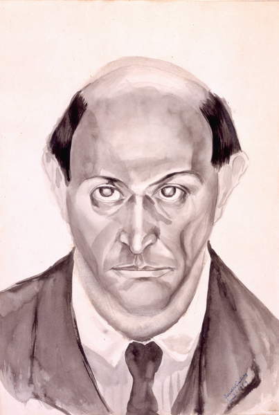 Arnold Schönberg  - Selbstportrait, 1919 österreichischer Komponist (1874-1951), Arnold Schönberg (1874-1951) / Bridgeman Images