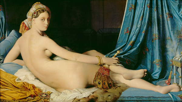foto della grande odalisca dipinta da Ingres,  Louvre, Parigi  Bridgeman Images 267671