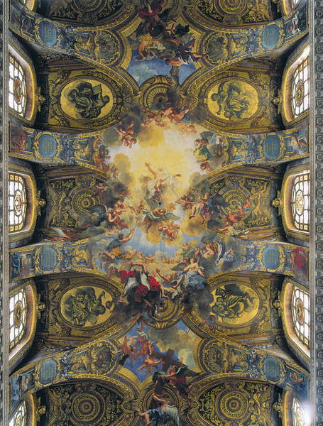 Affreschi della volta della cappella reale decorata da Antoine Coypel (1661-1722) / Château de Versailles, Francia / © Iberfoto / Bridgeman Images