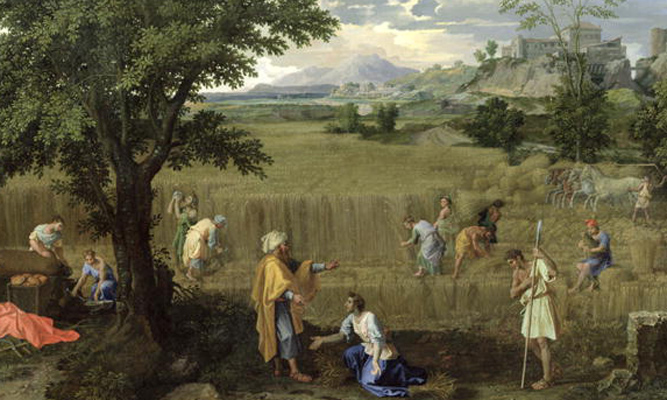 Eté ou Ruth et Boaz, 1660-64, huile sur toile, Nicolas Poussin