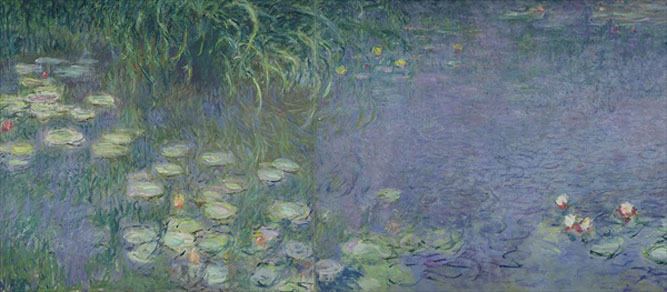 Nympheas: matin, 1914-18, huile sur toile, Claude Monet