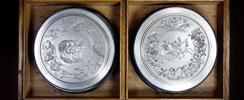 Waterloo Medal dies, c.1815 (steel)/ Benedetto Pistrucci (1783-1855)/ The Royal Mint Museum/ Bridgeman Images