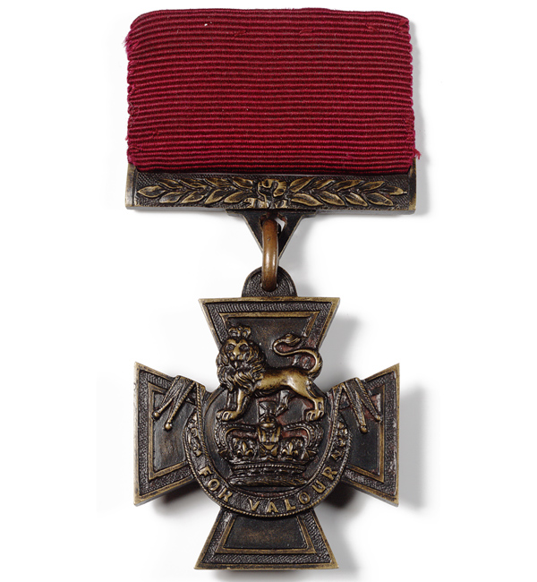 Victoria Cross (bronze with silk ribbon), English School / The Royal Mint Museum
