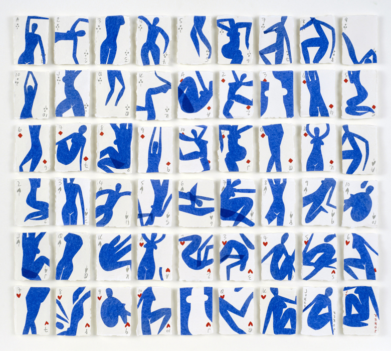 A Pack of Blue Dancers No.2, 2015 (gouache on paper), Holly Frean / Private Collection / Bridgeman Images 